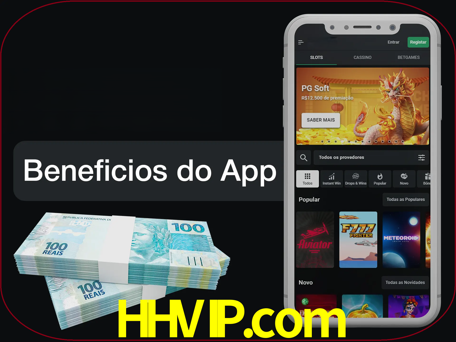 Obtenha todos os benefícios usando o aplicativo.